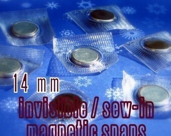 14mm hidden magnetic snaps with PVC - choose from 267, 600, and 1500 sets
