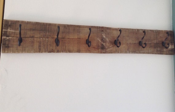 Items similar to Reclaimed Wood Coat Rack made from Pallets on Etsy