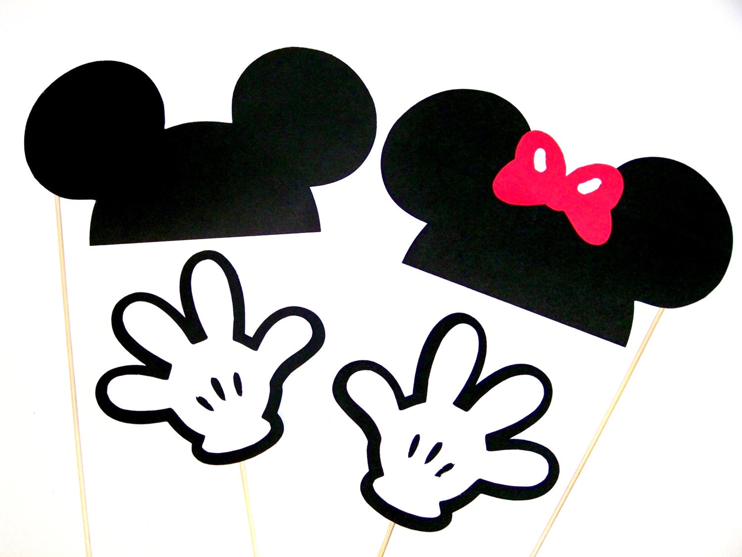 Photo Booth Props Disney Mickey &amp; Minnie Mouse by PimpYourParty