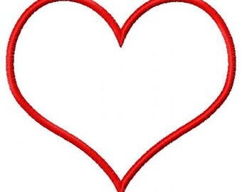 Heart Applique Designs (3 designs) Instant Download