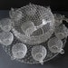 Duncan Miller Clear Hobnail Pressed Glass Punch Bowl Set with Underplate