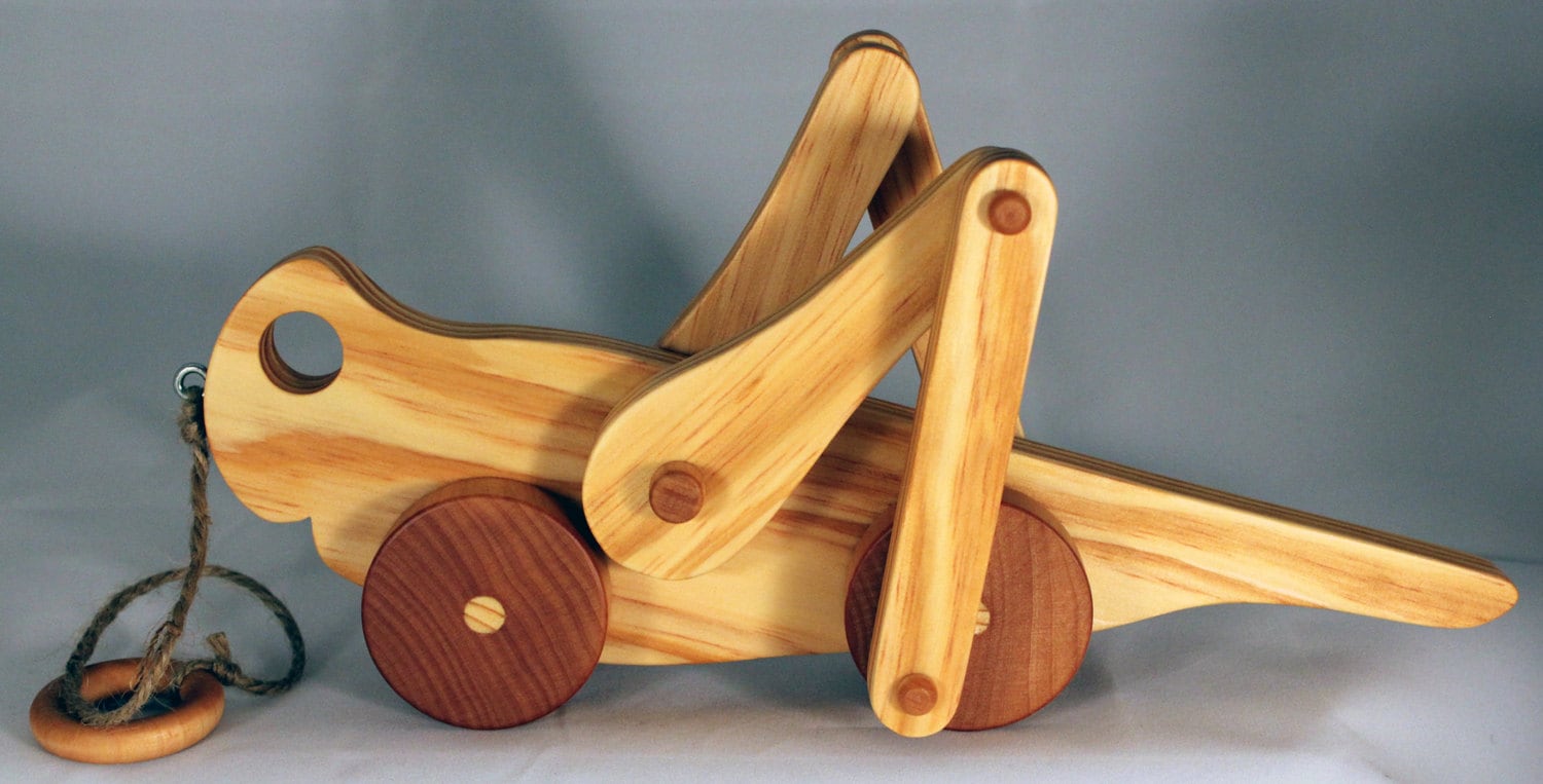 Wooden Pull Toy Child Safe Hand Made Eco