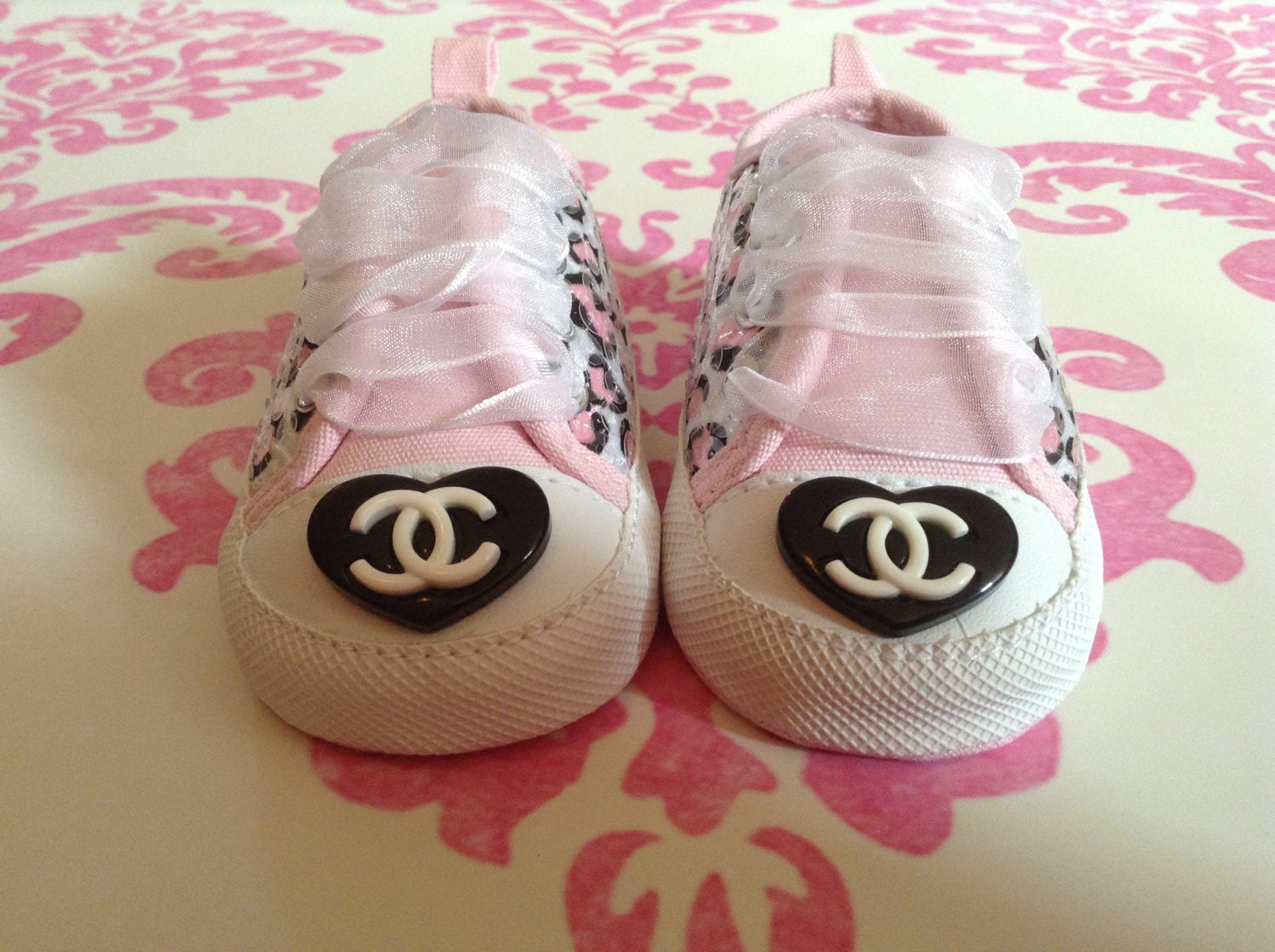 Baby Girl Designer Inspired Leopard Shoes by BabyChicShoetique