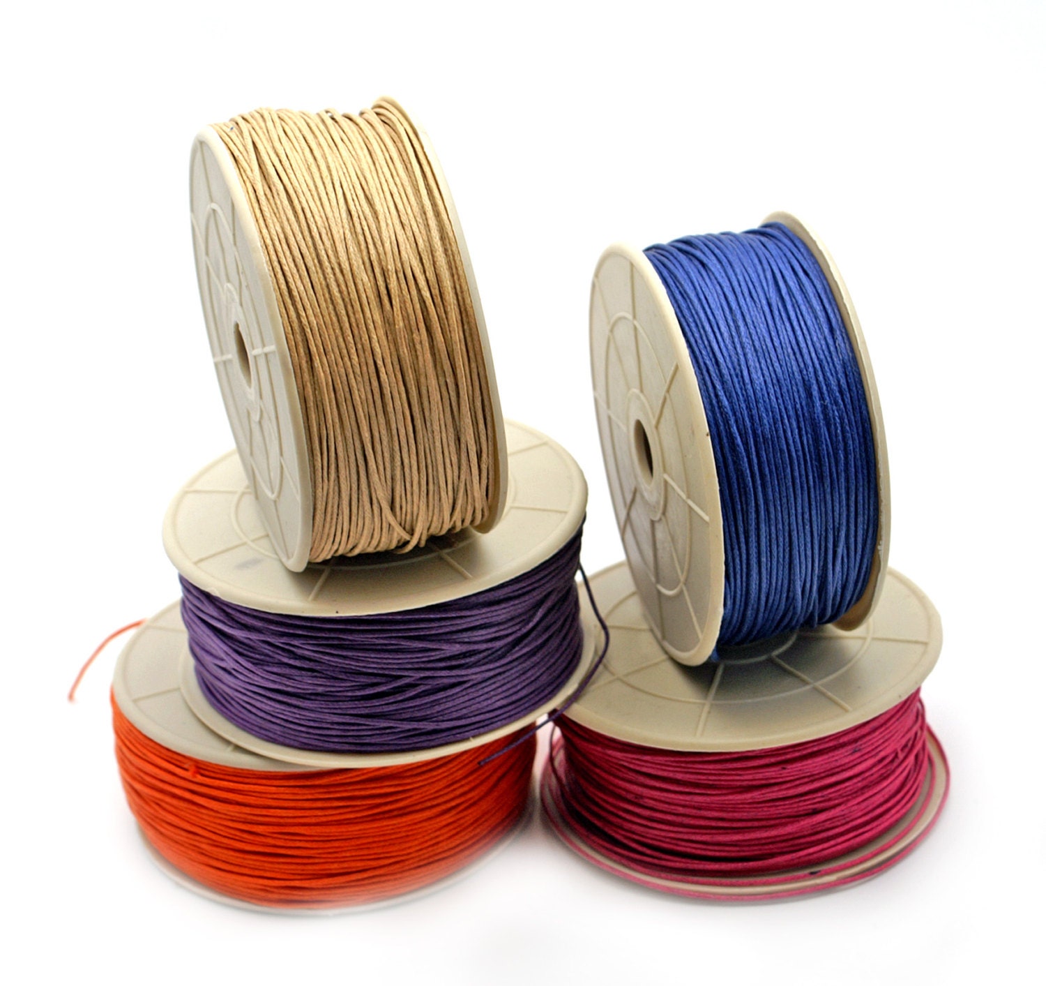 BRAIDED Waxed Cotton Cord 1mm 25 feet/7.62 meters. Package