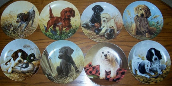 Full set of 8 Knowles collector plates from late 1980's