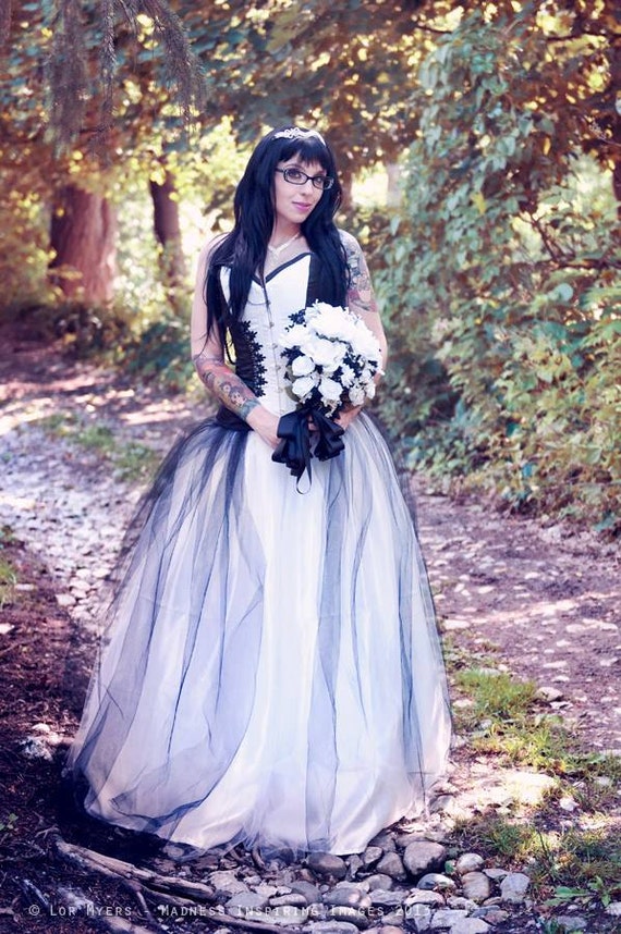 Couture Satin and Tulle Fairytale Corset Wedding Gown