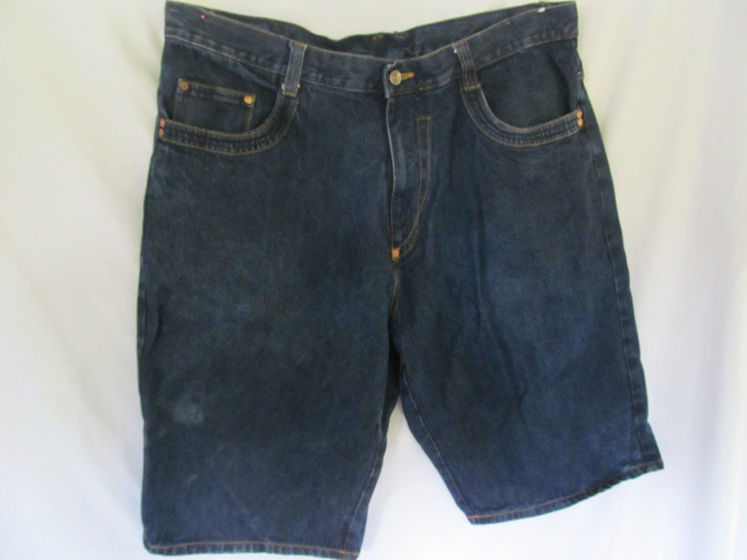FINAL SALE Baggy Skater Jean Shorts sz 40 Blue Jean Shorts