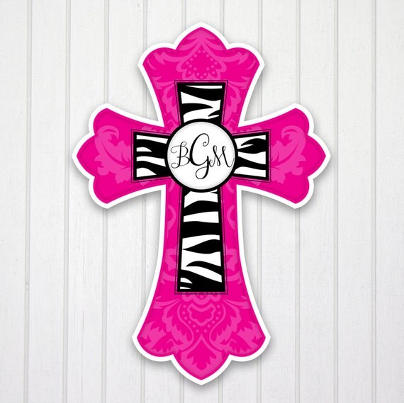 Personalized Name Wall Cross Girls Room Dorm by PaperSoPrettyGifts