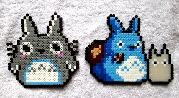 2 Totoro perler bead sprites