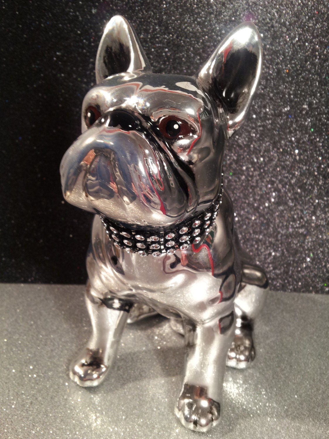 georgia bulldog ceramic statue