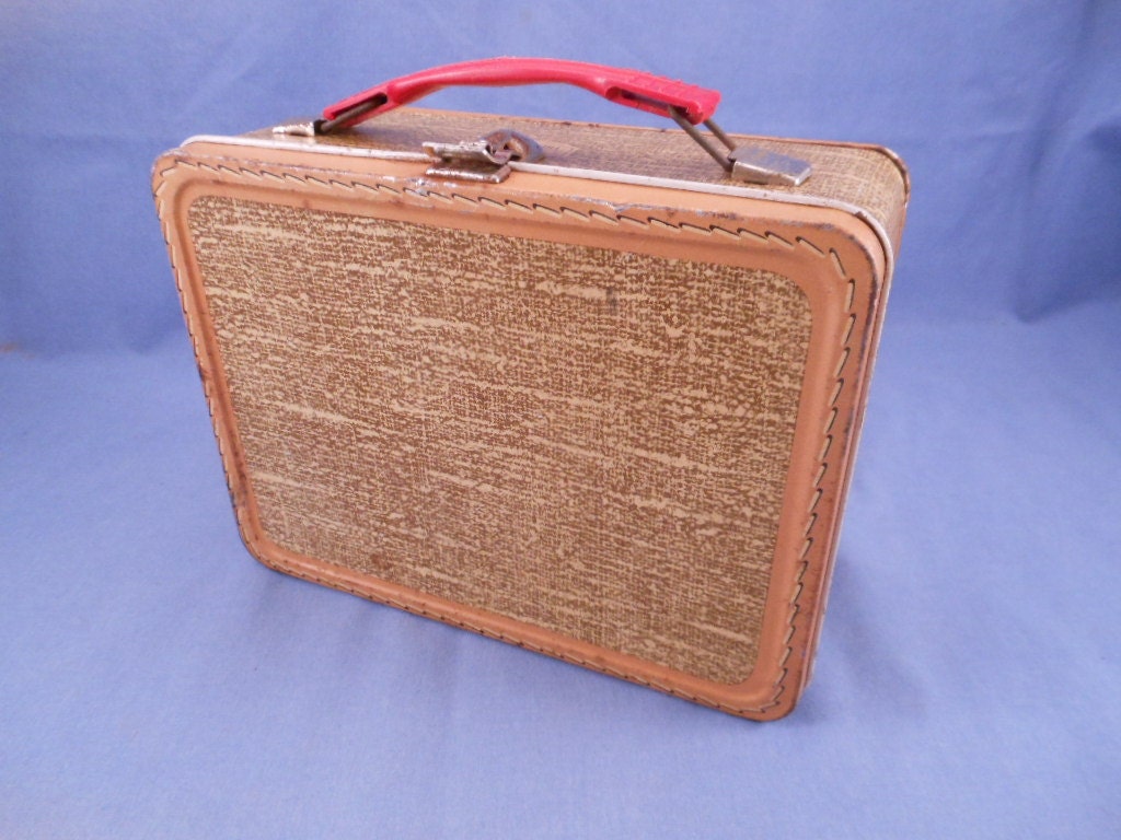 Child's Thermos Brand Lunch Box Vintage Metal Lunchbox