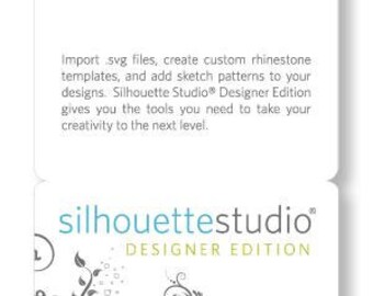 Silhouette America CAMEO Studio Designer Edition License Key Card