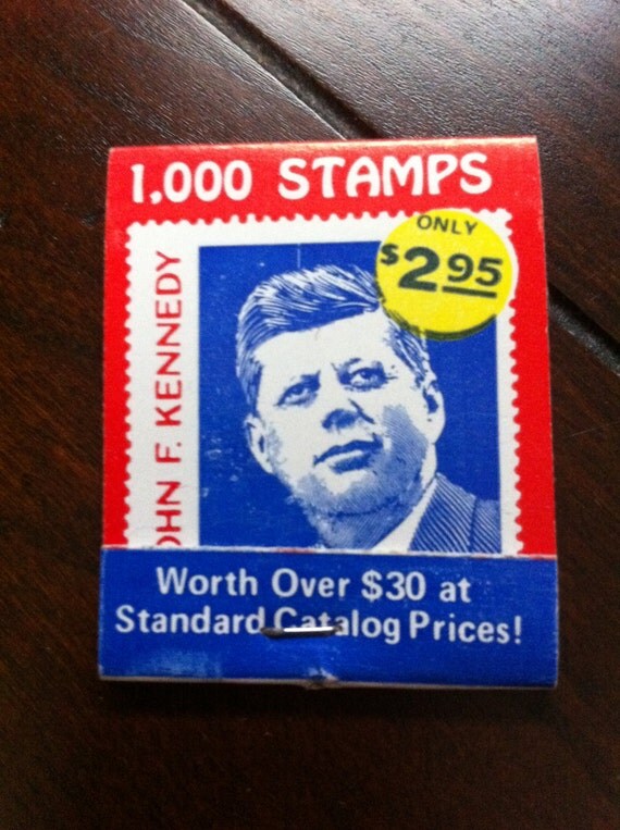 Items similar to Vintage John F. Kennedy Matchbook Unused, like new