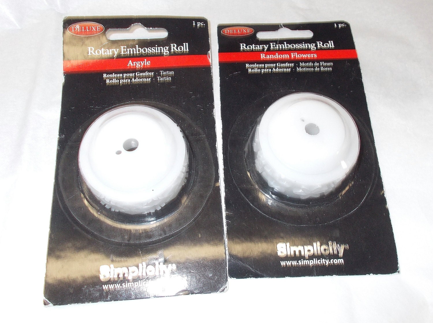 Simplicity Rotary embossing roll lot argyle by NoodlesNotions