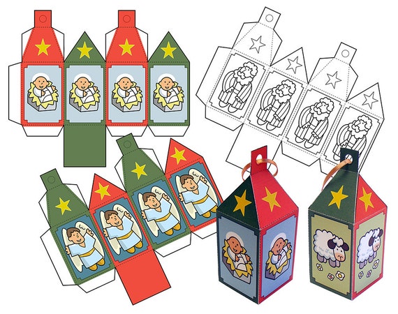 christmas paper decorations to cut out and assemble set 1 christmas paper decorations to cut out and assemble set 1