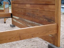 oak bed rails for queen bed