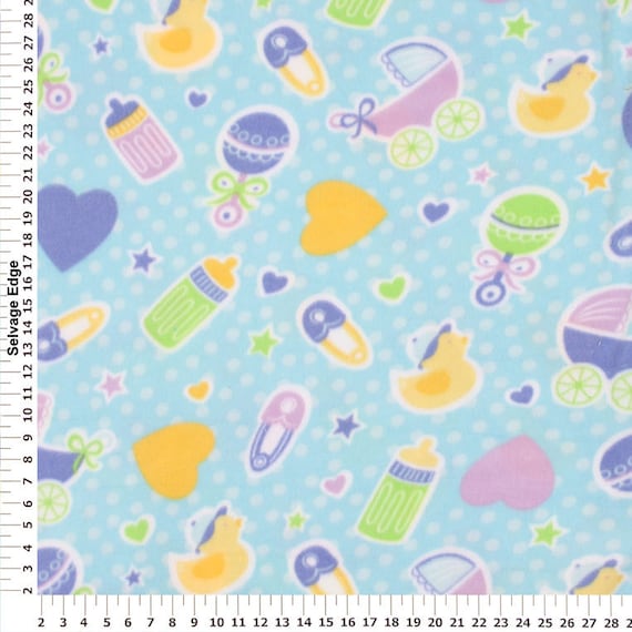 On Sale Baby Toys Fleece Fabric By The by ReneesChoiceFabrics