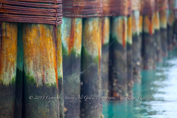 Nautical Photograph - Sea Stained Dock - Fine Art Photography - Ocean Home Decor