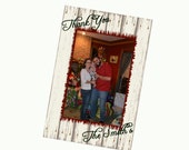 Items similar to Christmas Thank you Cards - Digital - print your own - personalized with photo