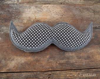 Gato.Bigote made of felt with Catnip toy. Moustache cat toy. Hipster Wakakan