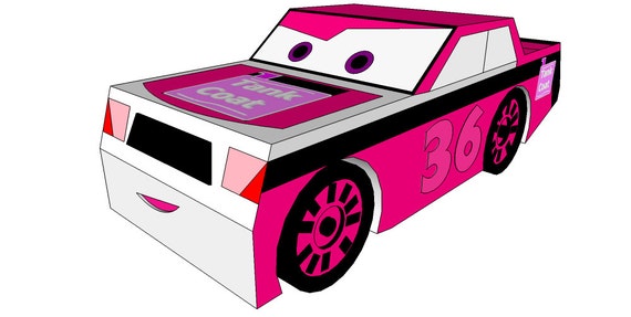 lightning mcqueen pink car
