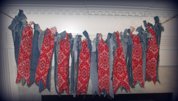 blue jean with red stripe