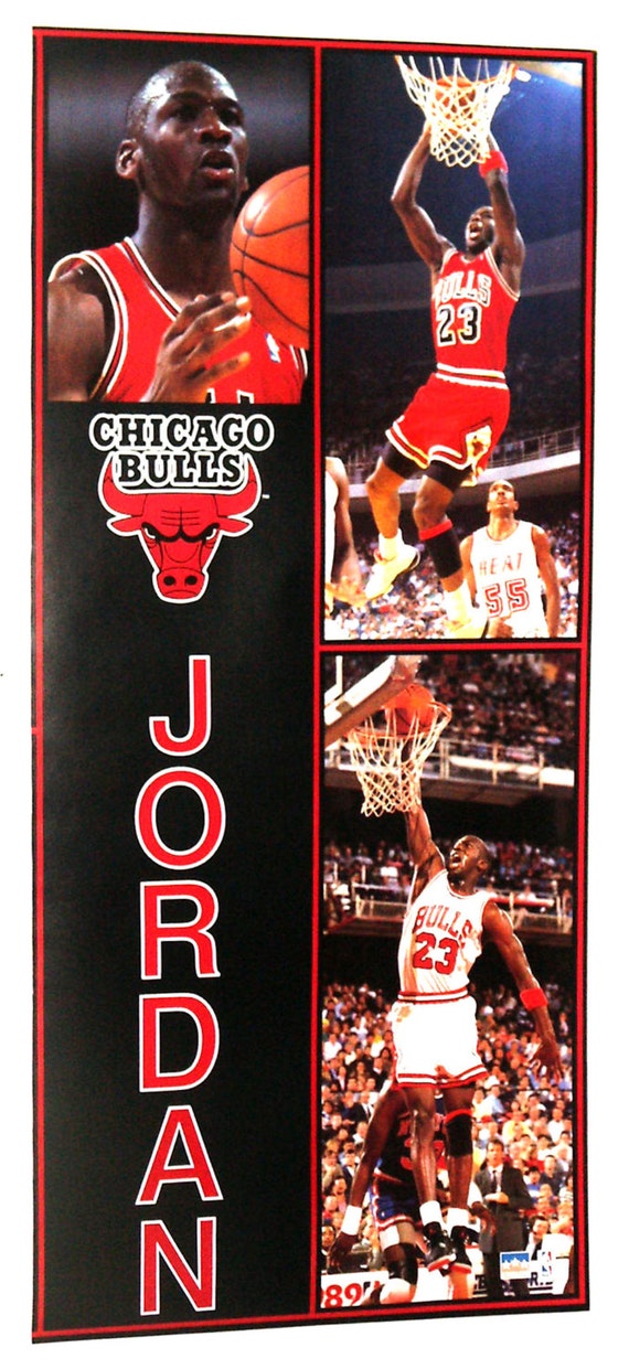 MICHAEL JORDAN Door Size Poster From Early 90's Chicago