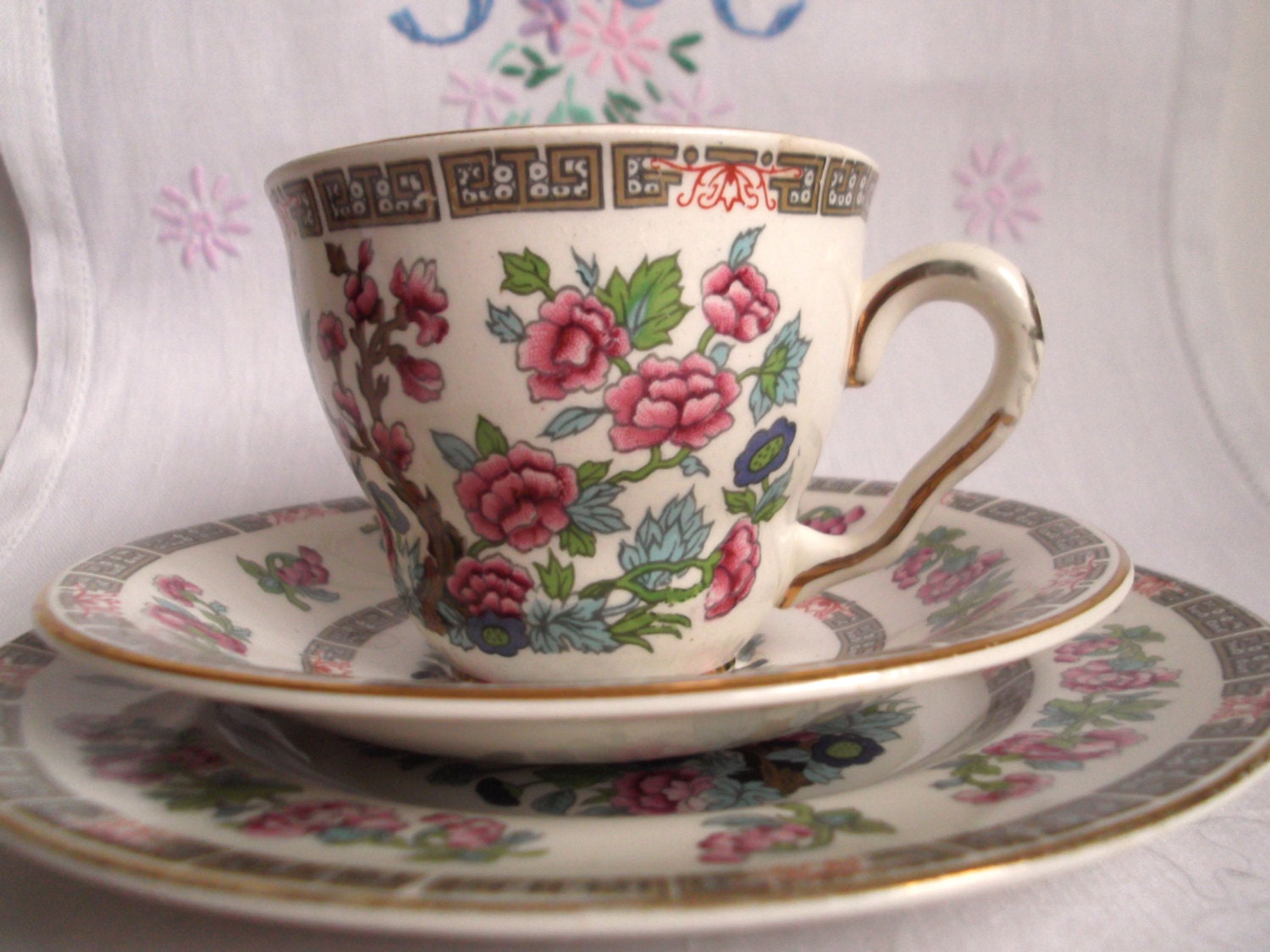 Vintage Irish Arklow Pottery Tea Set Trio of by MusesVintage