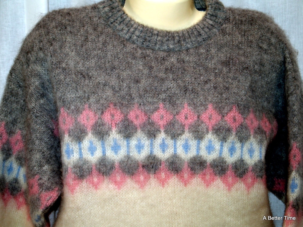 Vintage Icelandic ICE-KNIT Wool Sweater NWT Beautiful