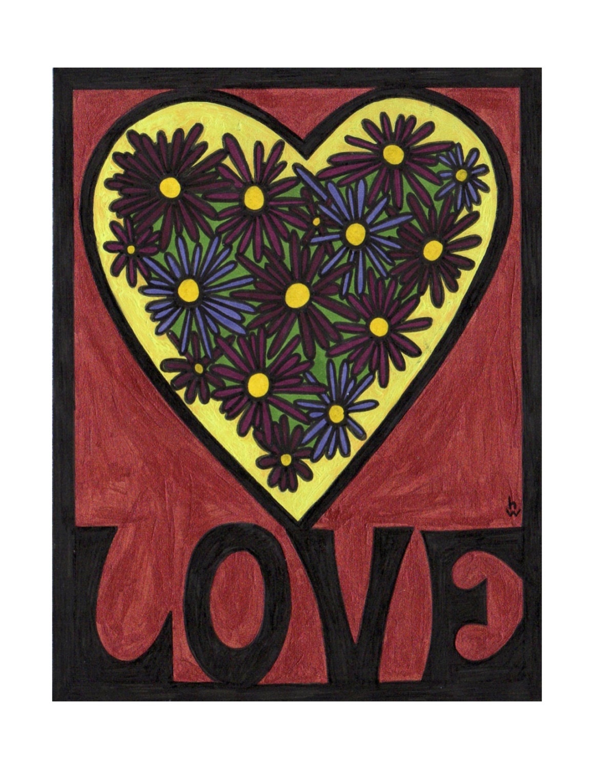 Love Print by peaceworkprojects on Etsy