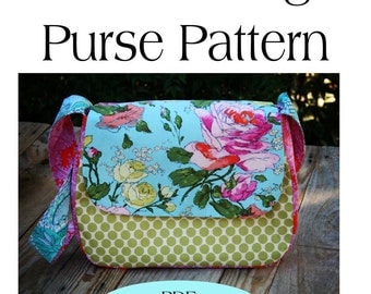 Mini Messenger Bag Pattern,Purse Pattern PDF Sewing Pattern Ebook Sewing Tutorial INSTANT DOWNLOAD