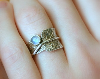 moonstone wedding ring