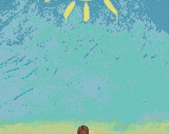 Modern Cross Stitch Kit By Robert Bretz - 'Little Miss Sunshine' Needle Craft Kit