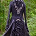 Gothic steampunk Shaggy sweater COAT. Ombre black gray. Size Small. Ready to ship