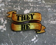 custom pronoun pins