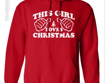 this girl loves christmas sweatshirt