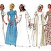 70s Boho Alternative Wedding Dress Pattern Bridal Gown Bridesmaids Sewing Pattern Goth Hippie Retro Simplicity 9935 Size 14 Bust 36 inches
