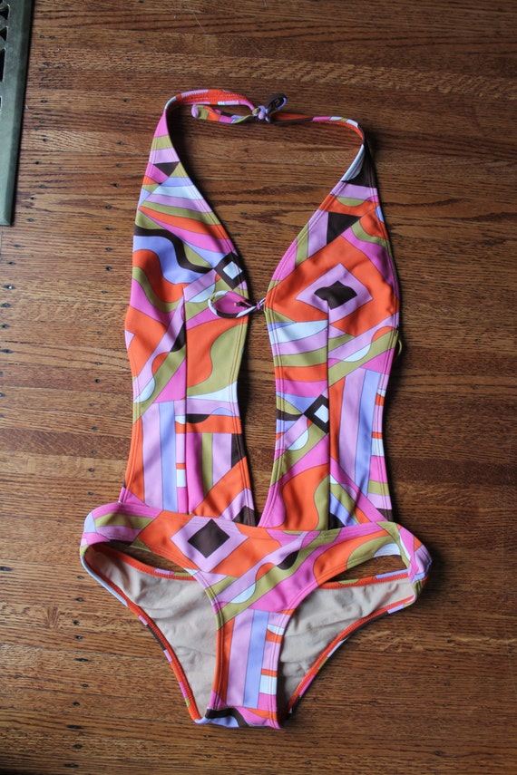 French Cut Vintage 70s Monte Carlo Monokini swimsuit bikini