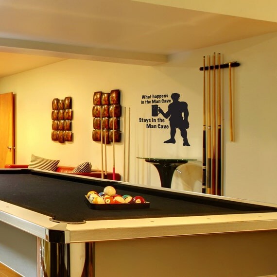Man Cave Decor Vinyl Wall Decal