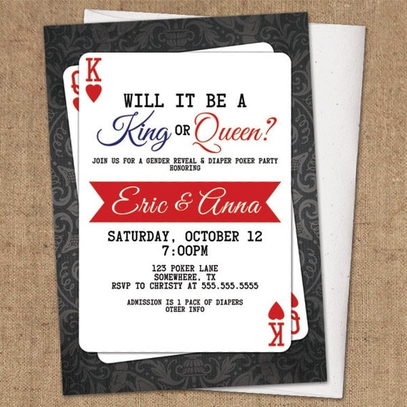 Poker party invitation wording