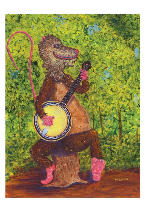 Items similar to Dueling Banjos, Banjo Playing Possum, Opossum Picking