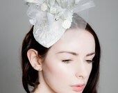 Bridal Couture Silk and Feather 'Angelique' Fascinator