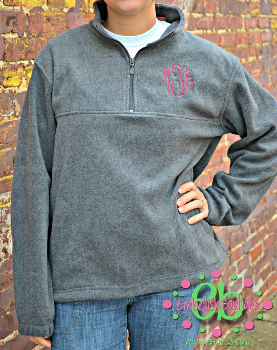 Sale Monogrammed 1/4 Quarter Zip Pullover Jacket Personalized