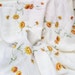 Large Floral Tablecloth, Embroidered Table Cloth - Mid Century Table Cover - Yellow Orange Flowers