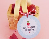 VALENTINES DAY Gift Tag - "Have a Berry Happy Valentine's Day". DIY Printable File. Il_170x135