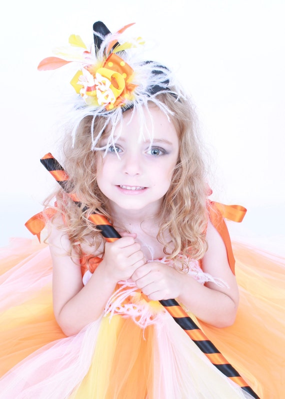 Simply Sweet Mini Witch Hat Headband - Halloween Costume - Candy Corn: Fits toddler to adult - Cutie Patootie Designz Il_570xn