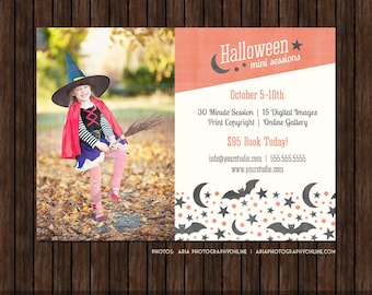 Halloween Mini Session Marketing Template / Board - E30
