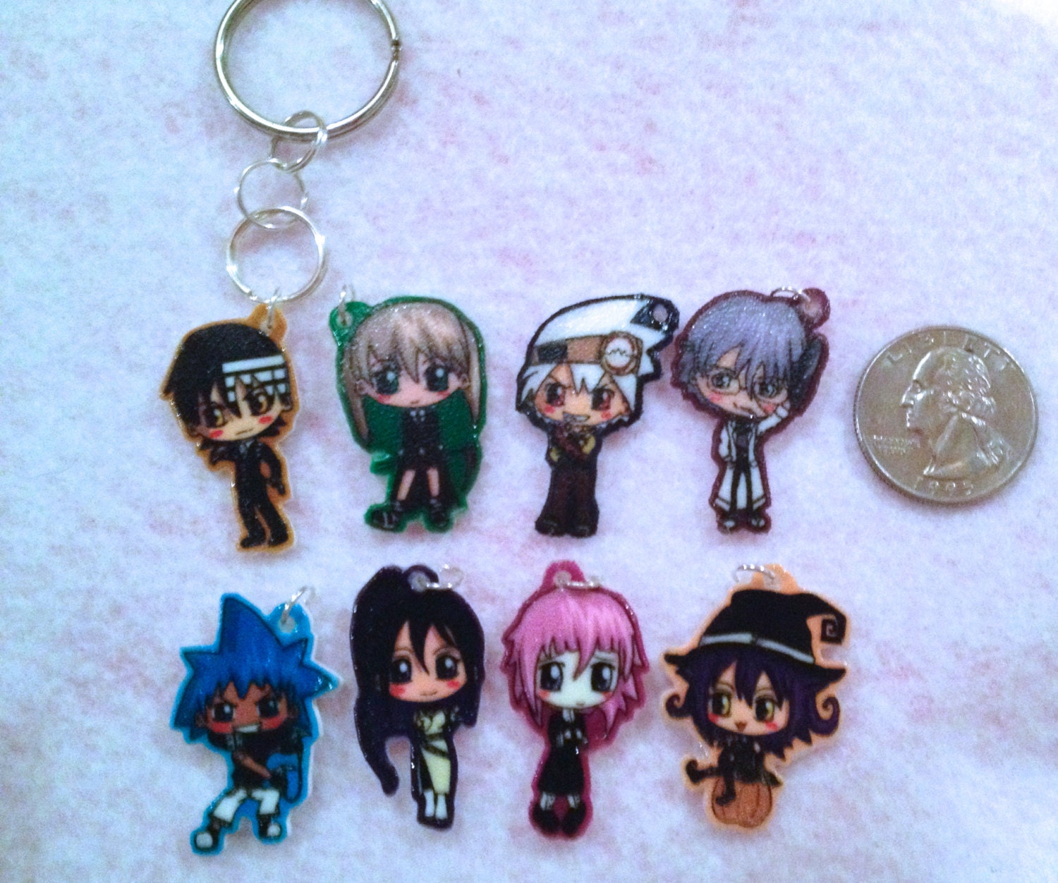 Soul Eater Anime Chibi Charm Keychain or Phone Charm by IcyPanther