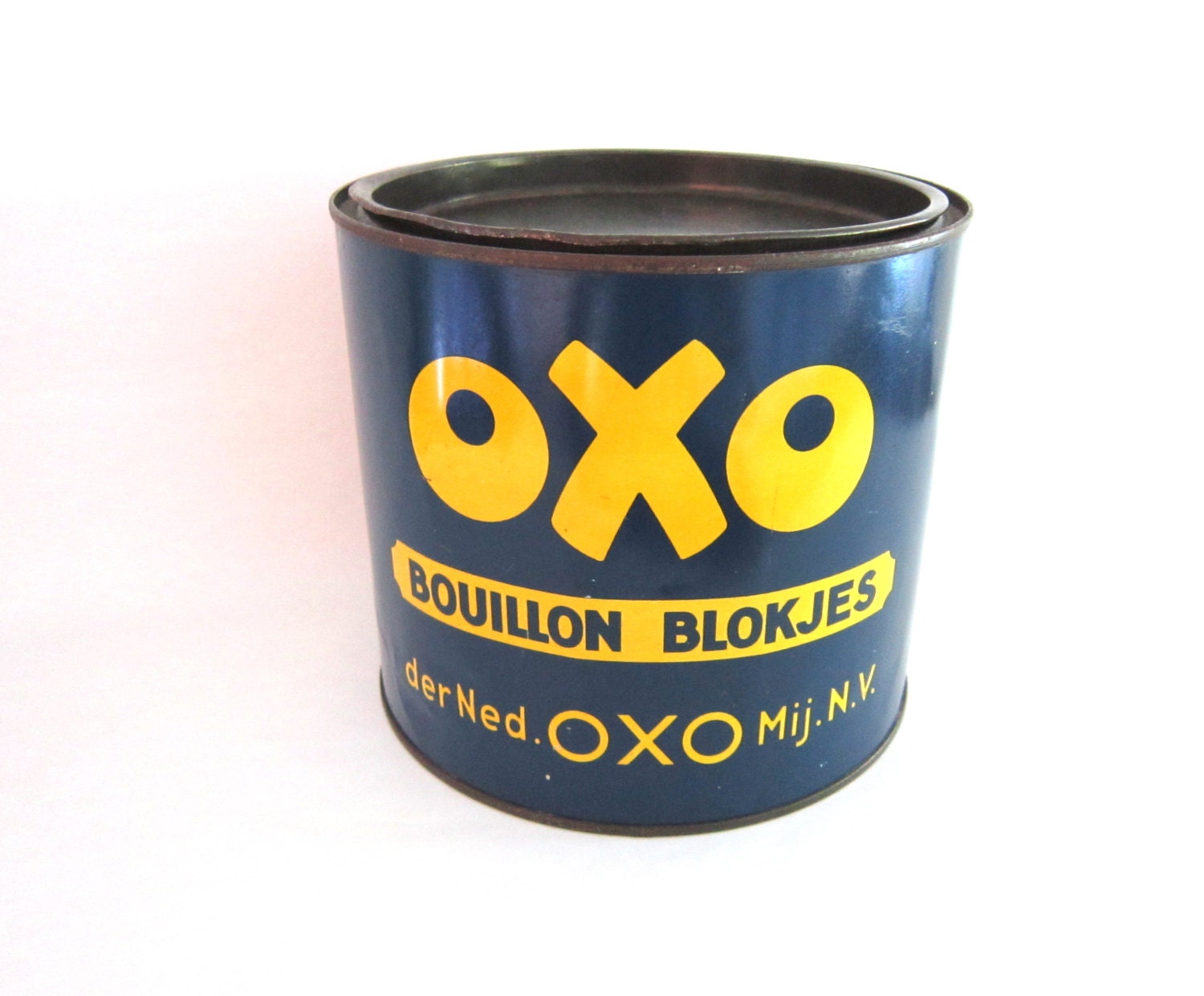 Vintage Dutch OXO Tin Bouillon Blokjes Liebig Beef Bouillon