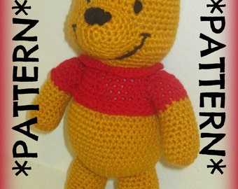 PATTERN ONLY - Crochet Winnie the Pooh